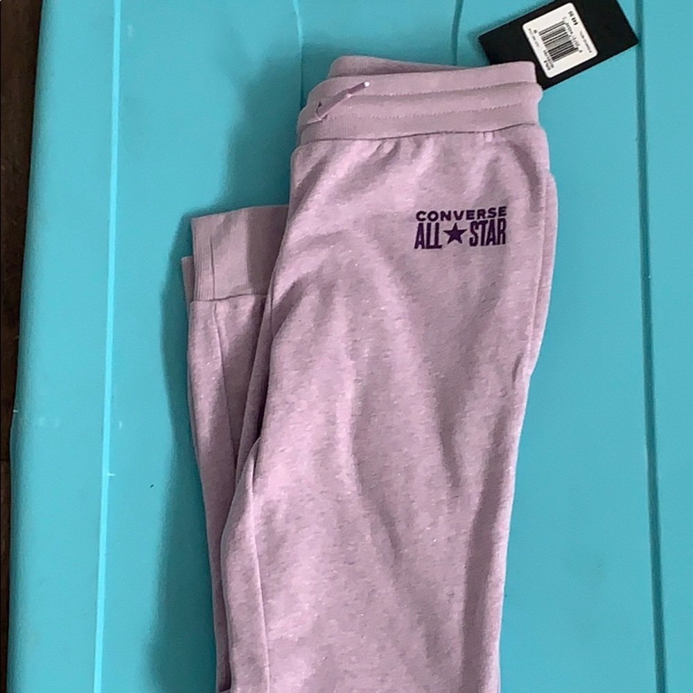 New Belks Purple Converse jogger pants purchased